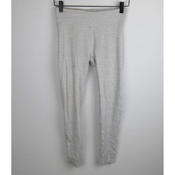 Outdoor Voices Heathered White/Gray 7/8 Leggings sz S Flawed - Picture 1 of 7
